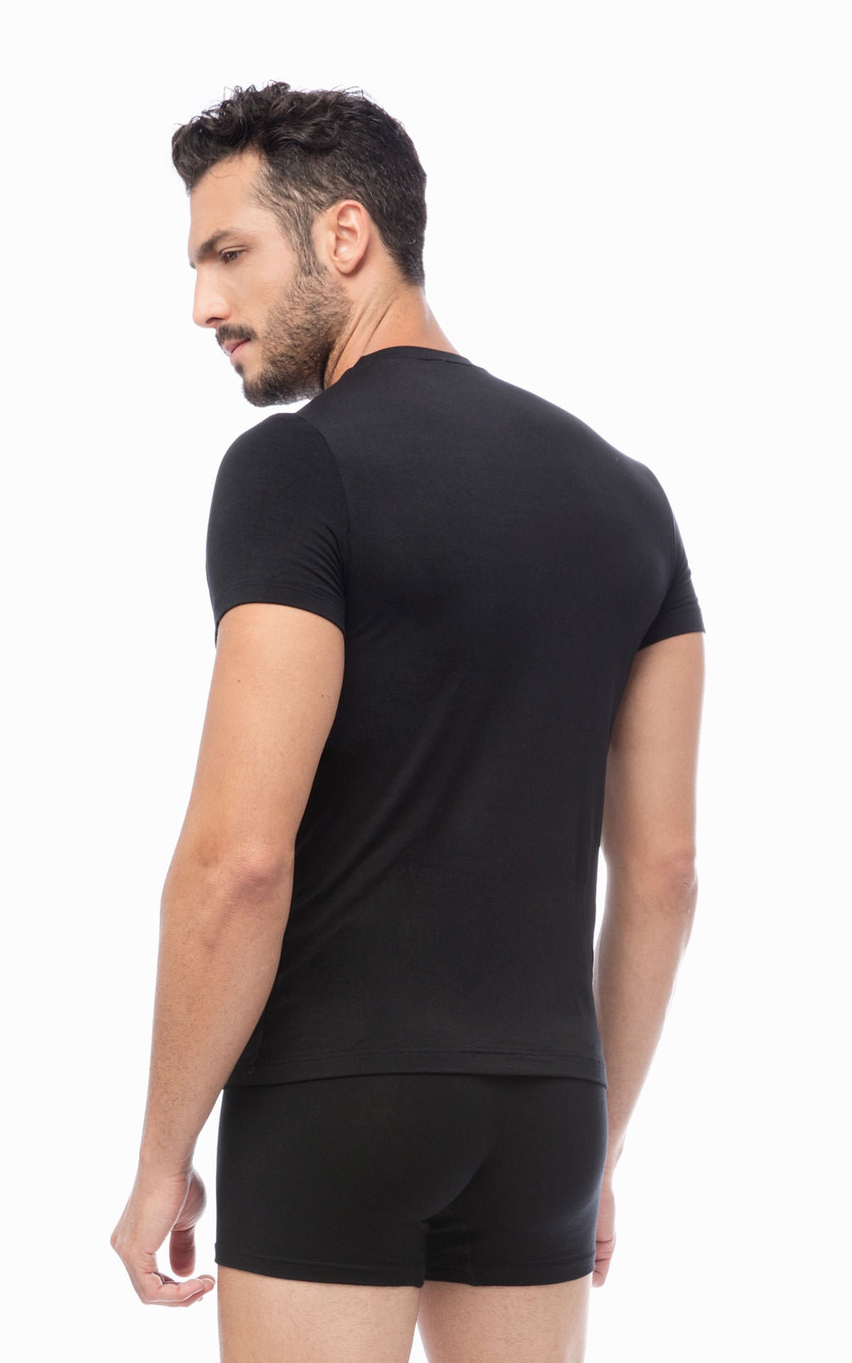 Mengear TENCEL™ Modal Ανδρική Κοντομάνικη Φανέλα με Κλειστή Λαιμόκοψη