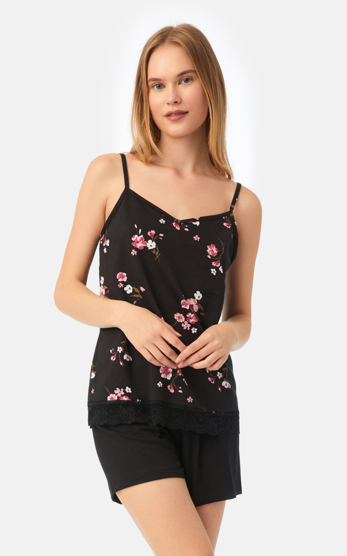 Floral TENCEL™ Modal Αμάνικη Μπριτέλα Γυναικεία Πυτζάμα