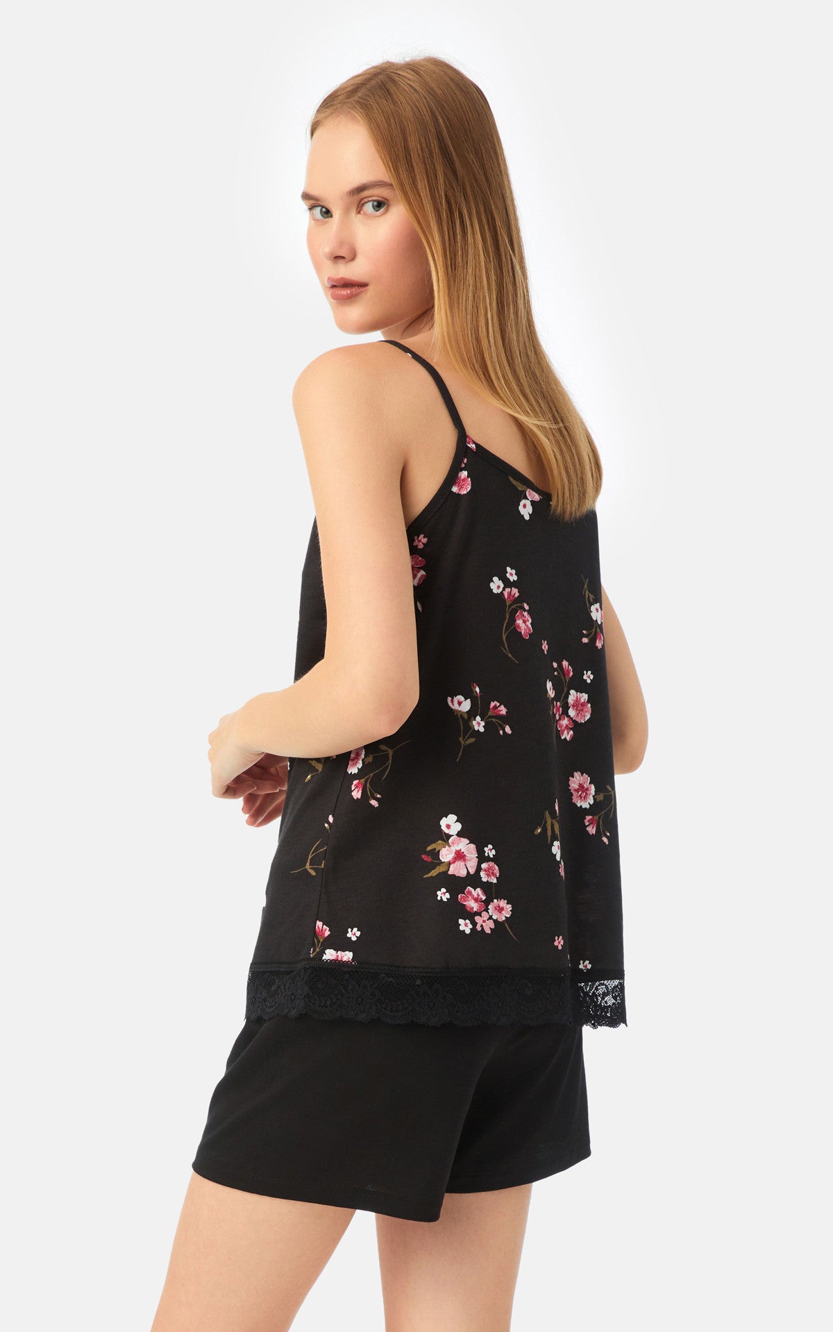 Floral TENCEL™ Modal Αμάνικη Μπριτέλα Γυναικεία Πυτζάμα